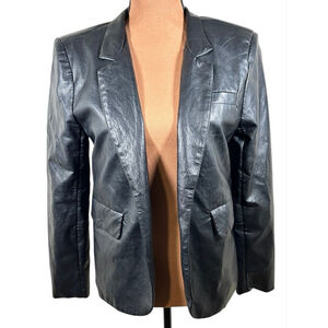 Another Love Black Faux Leather Jacket S